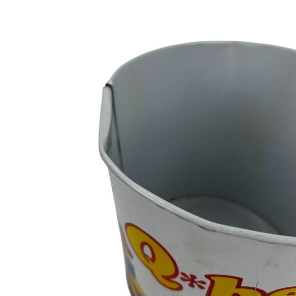 Vintage Q-Bert Trash Bin 1983 Has Upper Edge Dents As Is See Pics - Picture 8 of 9